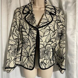 Ellen Tracey embroidered crop jacket